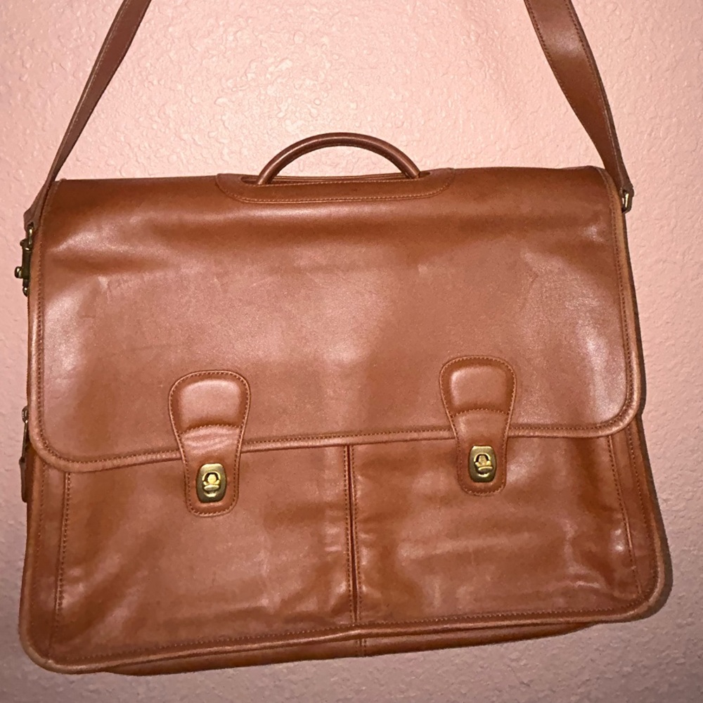 COACH Tan Leather Briefcase Vintage
Laptop Messenger Bag